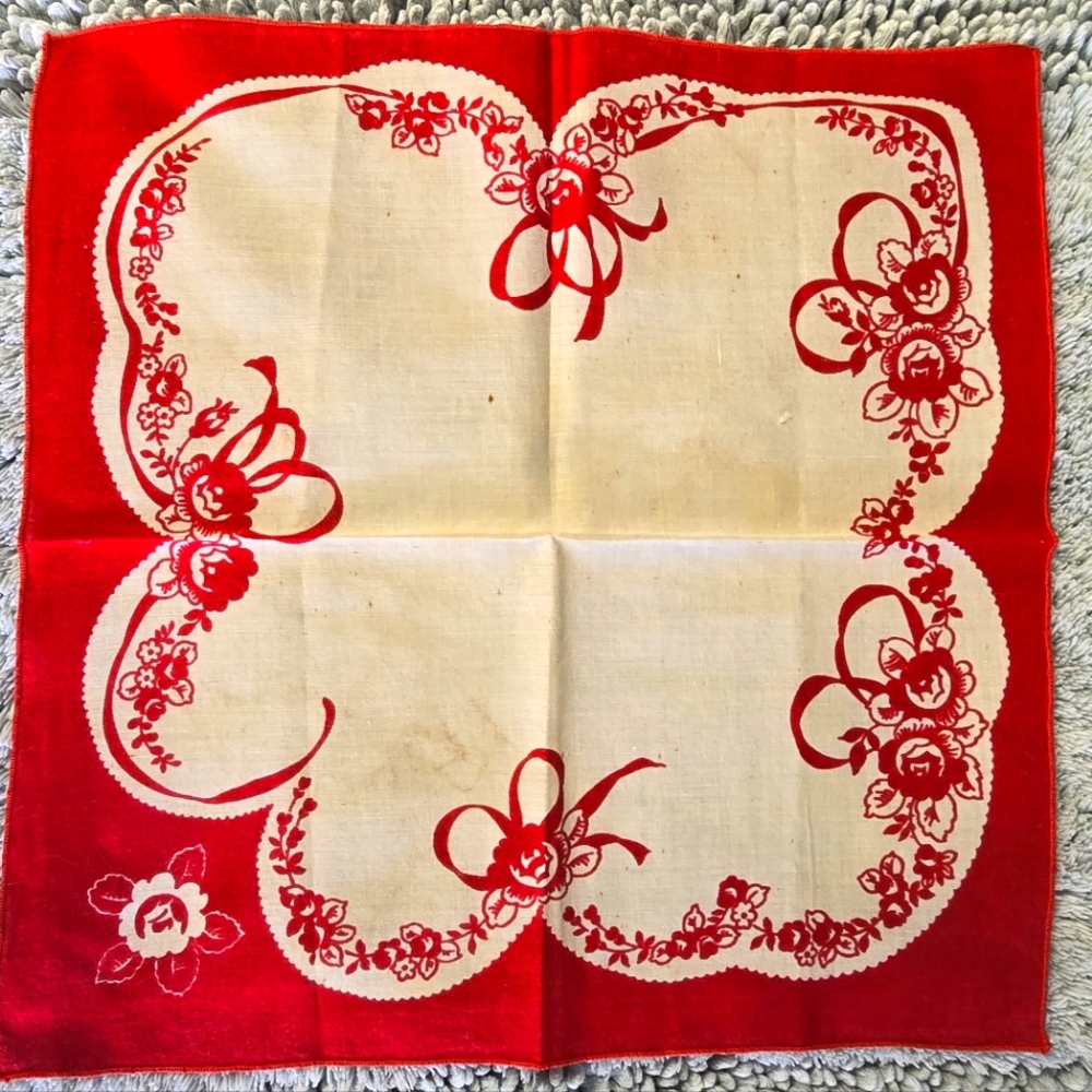 LOT of 7 Vintage Hankerchiefs - Picture 11 of 14